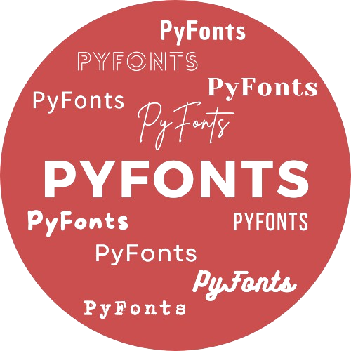 logo of the Python pyfonts package