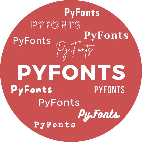 logo of the Python pyfonts package